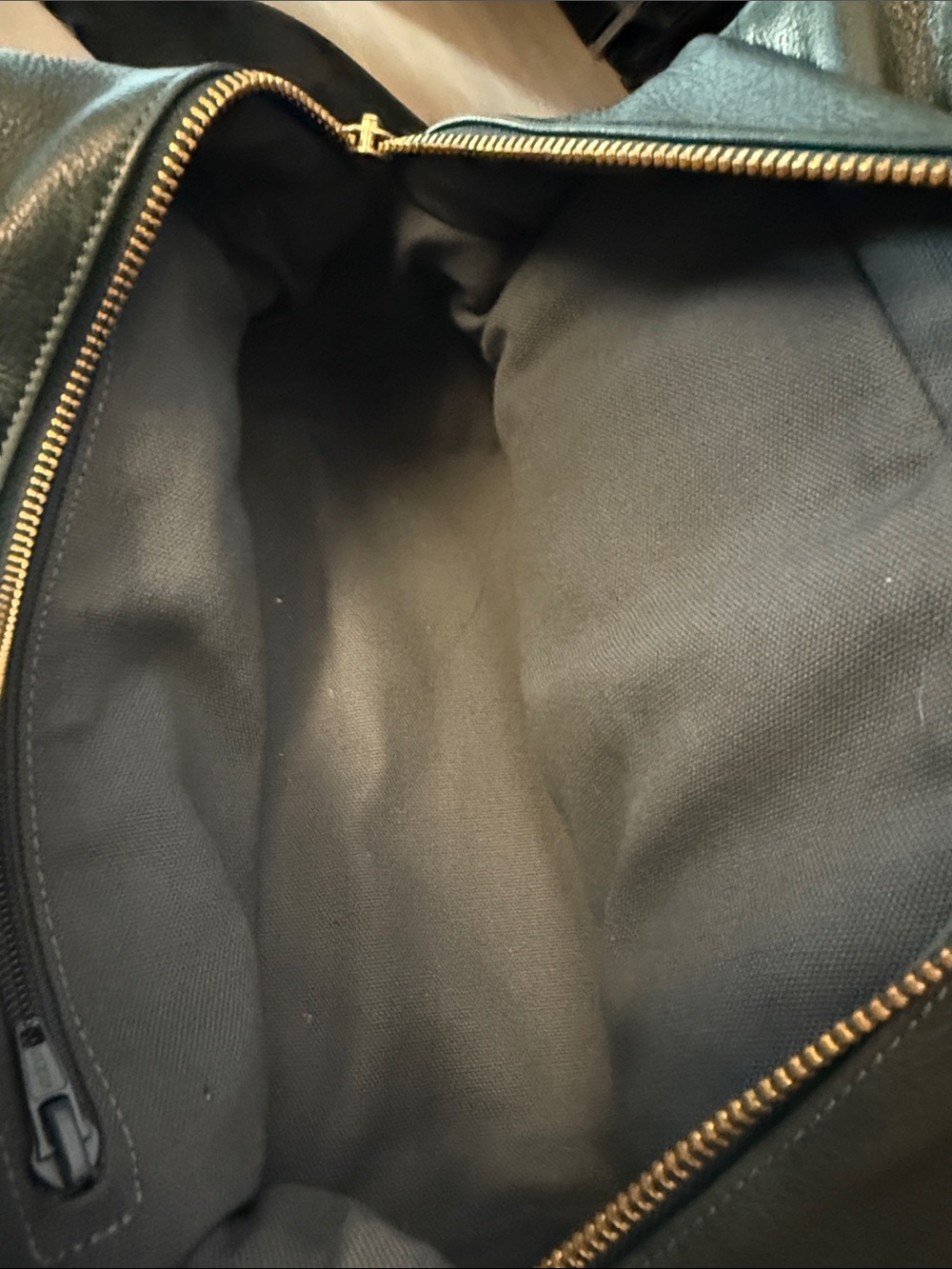 Botkier Dark Green Leather Small Trigger Bag with Gold Details - Picture 10 of 11